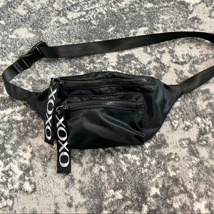 XOXO Black Fanny Pack